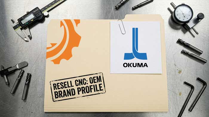 Okuma OSP Control – Single-Source CNC Engineering Okuma-style CNC control pendant on a premium turning-milling machine, representing single-source engineering
