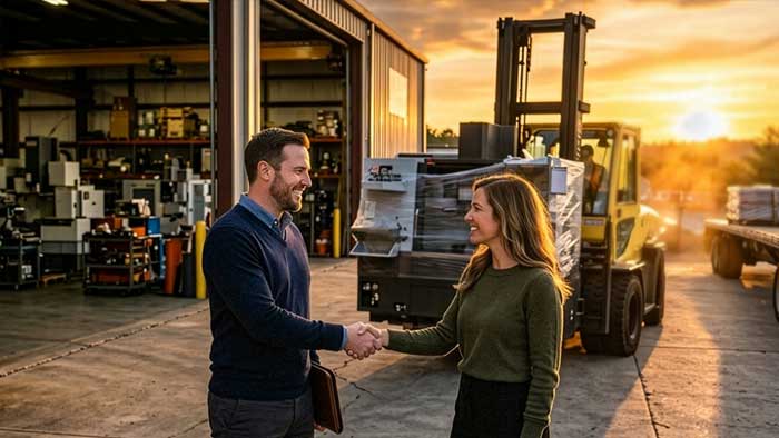 Sales account manager at a CNC dealership working buyer and seller calls