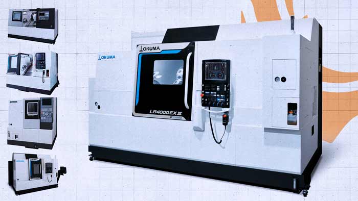 Okuma LB Series CNC Turning Centers Okuma LB series CNC turning centers including the LB4000 EX III, LB3000 EX III and LB2500 EX II Space Turn