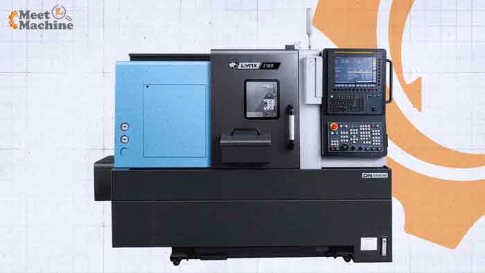 2020 Doosan Lynx 2100LB two axis CNC turning center with LNS barfeed in Resell CNC inventory