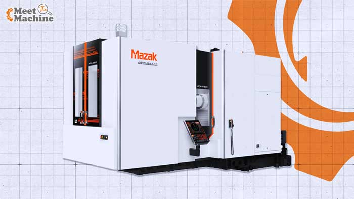 Mazak HCN-6800 Horizontal Machining Center | Resell CNC Mazak HCN-6800 horizontal machining center with twin-pallet automatic changer, CAT 50 spindle and 630mm pallet, Japanese 4-axis HMC used in aerospace, oil and gas, and heavy equipment production shops across the U.S., from the Resell CNC Meet the Machine guide.