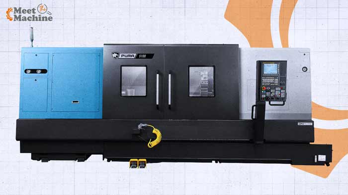 Used Doosan Puma 5100LC Big Bore CNC Turning Center | Resell CNC Used Doosan Puma 5100LC big bore CNC turning center with 82 inch bed and 10.5 inch spindle bore at Resell CNC