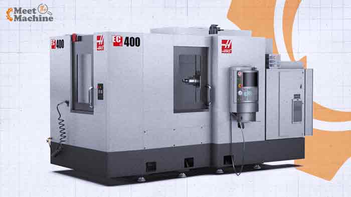 Used Haas EC-400 Horizontal Machining Center Used Haas EC-400 horizontal machining center, 400 mm twin pallet HMC with 40 taper spindle and side mount tool changer