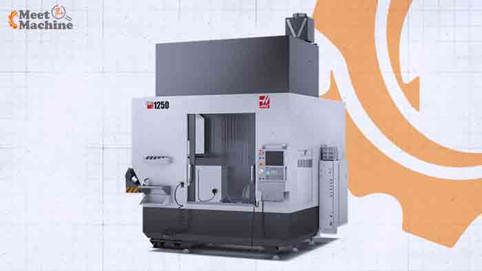 Haas UMC-1250 5-Axis CNC Vertical Machining Center with trunnion platter, Meet the Machine series header
