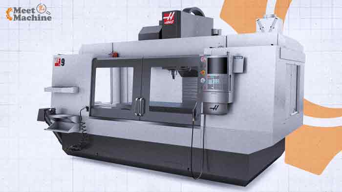 Used Haas VF-9 CNC vertical machining center at Resell CNC, large frame VMC with 84 inch table and side mount tool changer