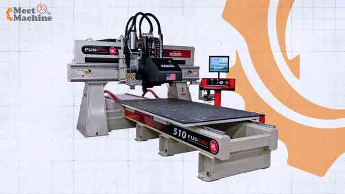Komo VR-510 5 x 10 ft CNC Router with vacuum table, Meet the Machine series header